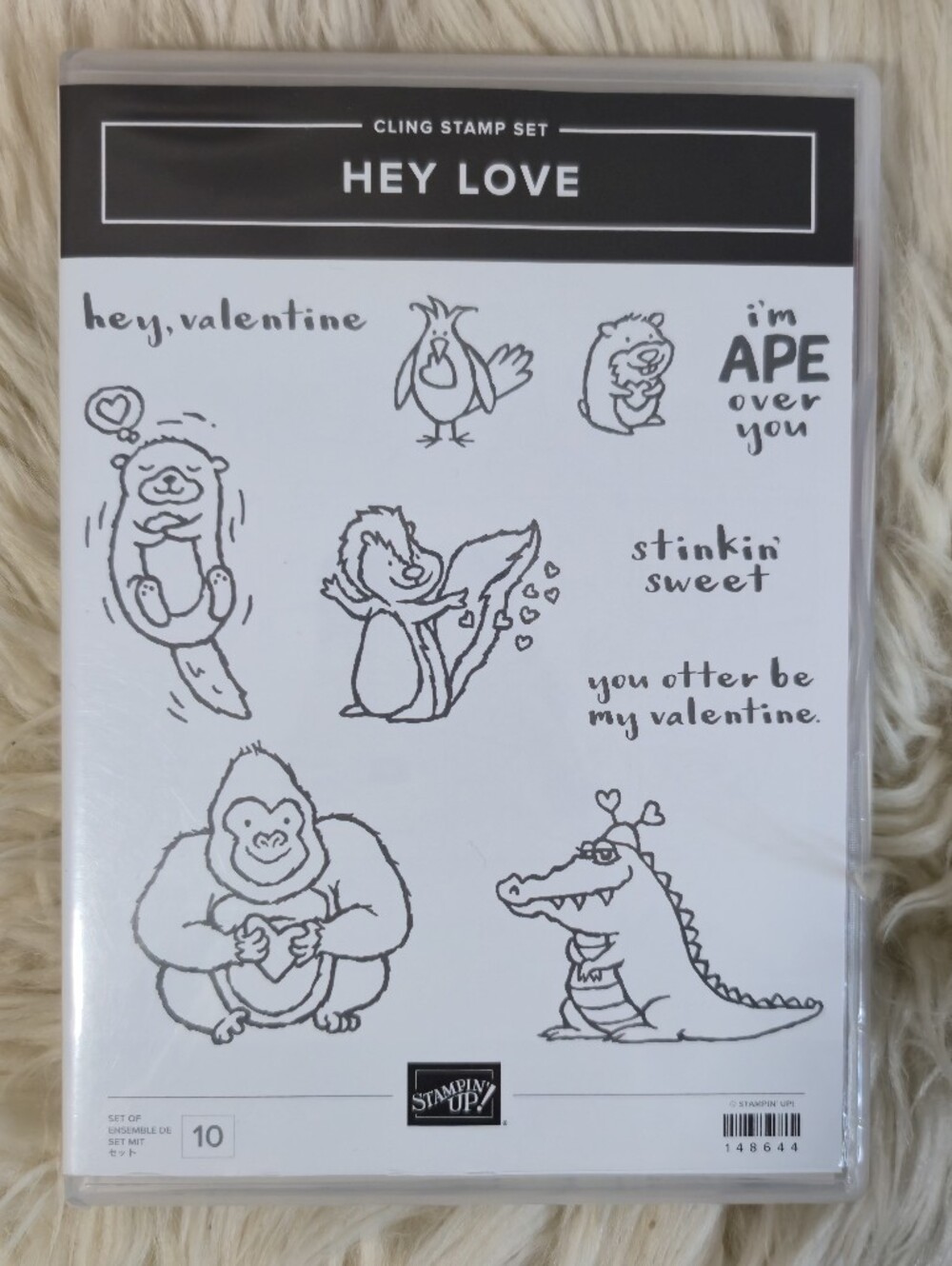 Stampin' Up! Hey Love Cling Stamp Set